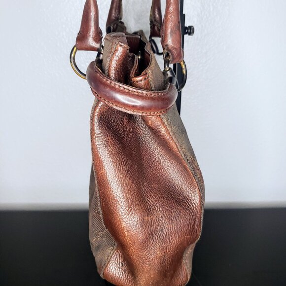 Gucci Tote - Vintage Chocolate Brown GG Canvas and Leather Trim w/ COA - Picture 5 of 13